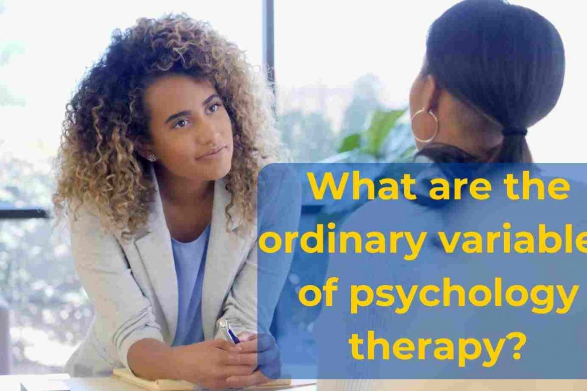 What are the normal variables of psychology therapy